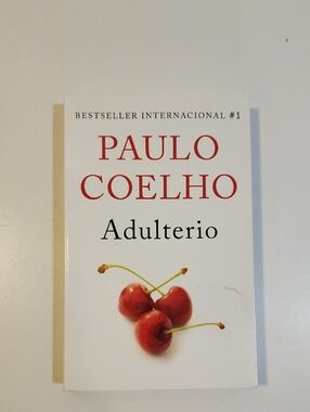 Paulo Coelho Adulterio - White Cover with Red Cherry Artwork Spanish